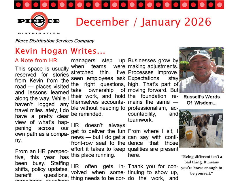 Dec/Jan 2026 Newsletter